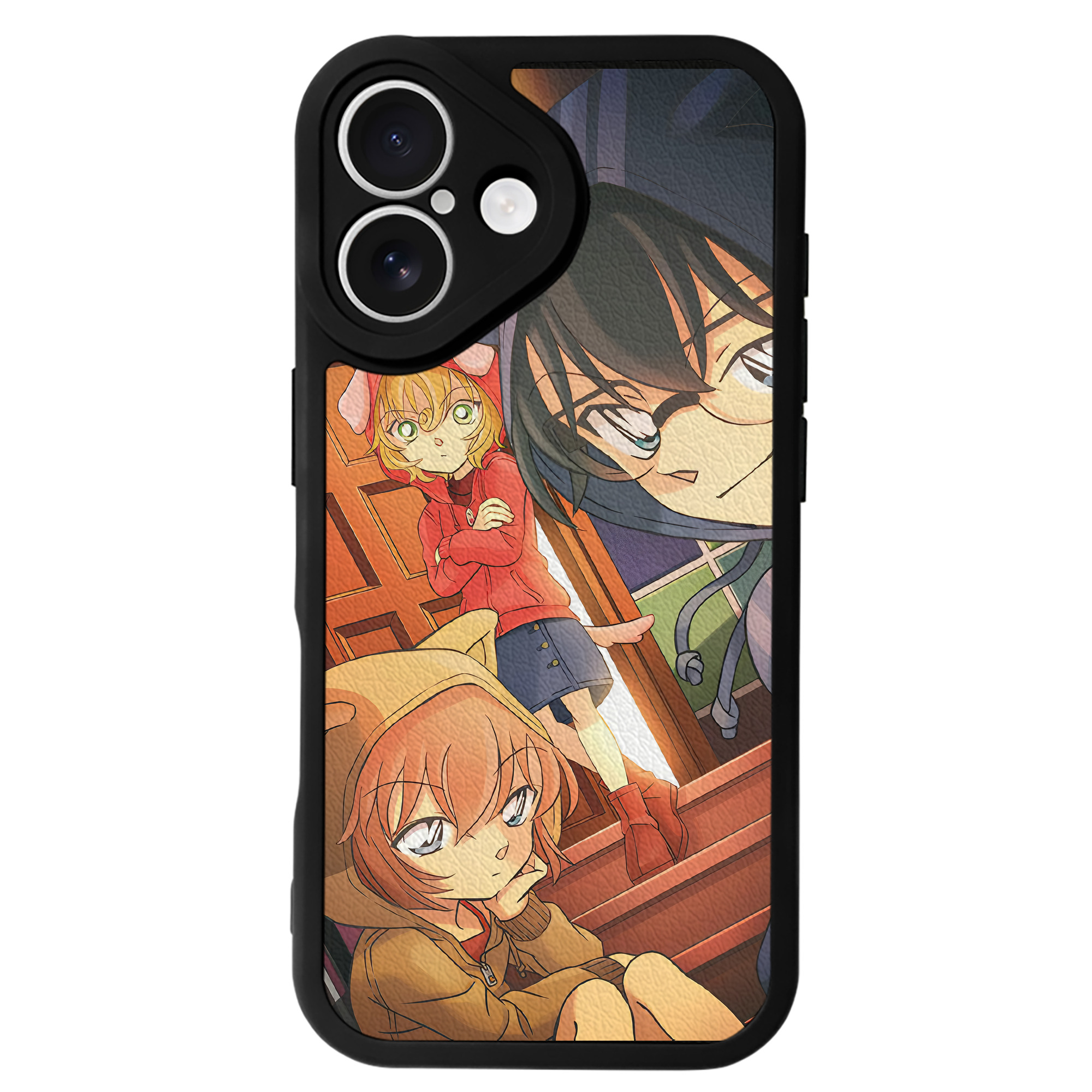 （画像用） 名探偵コナン Detective Conan 【iPhone 16シリーズ対応】シリコンスマホケース（レザー調） 材質：シリコン